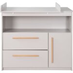 Roba commode a langer lea - plan amovible - poignées en bois massif - hauteur a langer 90 cm - gris clair ... Roba commode a langer lea - plan amovible - poignées en bois massif - hauteur a langer 90 cm - gris clair ...
