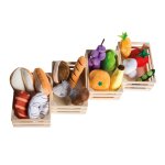 Roba jouets fruits et légumes pour marchande et cuisine enfant + 4 paniers en bois Roba jouets fruits et légumes pour marchande et cuisine enfant + 4 paniers en bois