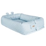 Roba nid de bébé roba style douillet - motif visage ours benny - bleu clair Roba nid de bébé roba style douillet - motif visage ours benny - bleu clair