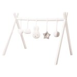 Roba portique d'eveil pour bb - incl. set de pendentifs  miffy  ? arche de jeu en bois massif laqu ...