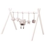 Roba portique d'eveil pour bb - incl. set de pendentifs  roba style  gris clair ? arche de jeu en bois ...