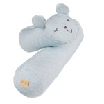 Roba tour de lit - coussin serpent  roba style  visage d'ours  benny  - 170 cm - bleu clair