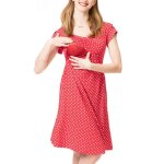 Robe d'allaitement imprimée a pois pour femmes enceintes, décontractée, confortable et douce pour la ... Robe d'allaitement imprimée a pois pour femmes enceintes, décontractée, confortable et douce pour la ...