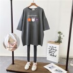 Robe d'allaitement de longueur moyenne pour femme enceinte, t - shirt a manches courtes, vtements de ...