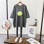 Robe d'allaitement de longueur moyenne pour femme enceinte, t - shirt a manches courtes, vtements de ...