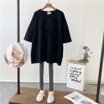 Robe d'allaitement de longueur moyenne pour femme enceinte, t - shirt a manches courtes, vêtements de ... Robe d'allaitement de longueur moyenne pour femme enceinte, t - shirt a manches courtes, vêtements de ...
