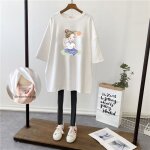 Robe d'allaitement de longueur moyenne pour femme enceinte, t - shirt a manches courtes, vêtements de ... Robe d'allaitement de longueur moyenne pour femme enceinte, t - shirt a manches courtes, vêtements de ...