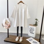 Robe d'allaitement de longueur moyenne pour femme enceinte, t - shirt a manches courtes, vêtements de ... Robe d'allaitement de longueur moyenne pour femme enceinte, t - shirt a manches courtes, vêtements de ...
