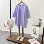 Robe d'allaitement de longueur moyenne pour femme enceinte, t - shirt a manches courtes, vêtements de ... Robe d'allaitement de longueur moyenne pour femme enceinte, t - shirt a manches courtes, vêtements de ...