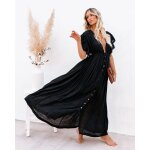 Robe d'allaitement a volants pour femme enceinte, tenue a col en v, manches courtes, couleur unie, nouvelle ... Robe d'allaitement a volants pour femme enceinte, tenue a col en v, manches courtes, couleur unie, nouvelle ...