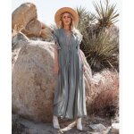 Robe d'allaitement a volants pour femme enceinte, tenue a col en v, manches courtes, couleur unie, nouvelle ... Robe d'allaitement a volants pour femme enceinte, tenue a col en v, manches courtes, couleur unie, nouvelle ...