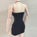 Robe a col licou, jupe a hanche pour femme de 12 pouces, 1 / 6