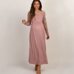 Robe de grossesse en dentelle a manches longues pour femme enceinte, vêtements d'allaitement, tenue educative, ... Robe de grossesse en dentelle a manches longues pour femme enceinte, vêtements d'allaitement, tenue educative, ...