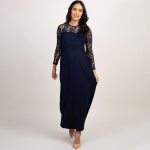 Robe de grossesse en dentelle a manches longues pour femme enceinte, vêtements d'allaitement, tenue educative, ... Robe de grossesse en dentelle a manches longues pour femme enceinte, vêtements d'allaitement, tenue educative, ...
