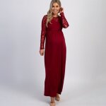 Robe de grossesse en dentelle a manches longues pour femme enceinte, vêtements d'allaitement, tenue educative, ... Robe de grossesse en dentelle a manches longues pour femme enceinte, vêtements d'allaitement, tenue educative, ...