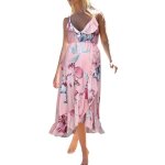 Robe longue a col rond pour femmes enceintes, vêtements de grossesse, imprimé floral, nouvelle mode, ... Robe longue a col rond pour femmes enceintes, vêtements de grossesse, imprimé floral, nouvelle mode, ...
