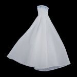 Robe de mariée blanche, jupe de soirée pour poupées bjd dz dod, accessoires de bricolage, 1 / 6 Robe de mariée blanche, jupe de soirée pour poupées bjd dz dod, accessoires de bricolage, 1 / 6