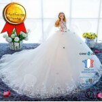 Robe de marie bricolage poupe paillettes fille princesse cadeau d'anniversaire 3d vritable oeil jupe ...