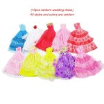 Robes de mariée de poupée faites a la main 10 pièces, couleur aléatoire, bricolage, maison de poupée, ... Robes de mariée de poupée faites a la main 10 pièces, couleur aléatoire, bricolage, maison de poupée, ...