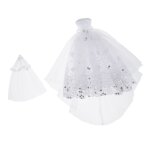 Robe de marie de poupe faite a la main pour blythe, accessoires, jouets pour filles, 1:6