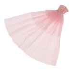Robe de marie rose pour poupe 12 pouces, vtements a la mode
