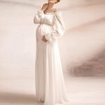 Robe de maternité a manches longues pour femmes enceintes, pour séance photo, portrait, photographie, ... Robe de maternité a manches longues pour femmes enceintes, pour séance photo, portrait, photographie, ...