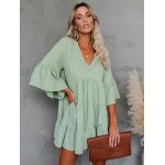 Robe de maternité a volants pour femmes enceintes, tenue plissée et décontractée, a manches evasées, ... Robe de maternité a volants pour femmes enceintes, tenue plissée et décontractée, a manches evasées, ...