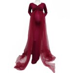 Robes maxi maternité en dentelle extensible, costume d'accessoires photographie pour femmes enceintes ... Robes maxi maternité en dentelle extensible, costume d'accessoires photographie pour femmes enceintes ...
