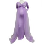 Robes maxi maternité en dentelle extensible, costume d'accessoires photographie pour femmes enceintes ... Robes maxi maternité en dentelle extensible, costume d'accessoires photographie pour femmes enceintes ...