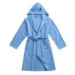 Robe de nuit en flanelle pour enfants, automne et hiver, pour garons et filles, a capuche, couleur unie, ...
