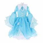 Robe de poupée bébé fille 24 pouces 60 cm, détails exquis, robe d'anniversaire bleue Robe de poupée bébé fille 24 pouces 60 cm, détails exquis, robe d'anniversaire bleue
