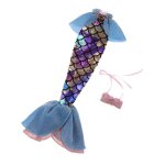 Robe de poupée avec bretelles et jupe en forme de sirène pour fille, vêtements, accessoires, bikini, ... Robe de poupée avec bretelles et jupe en forme de sirène pour fille, vêtements, accessoires, bikini, ...
