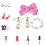 Robe de poupe pour fille, plusieurs styles de mode, vtements, jupe de soire, chaussures, bijoux pour ...
