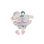 Robe poupe nouveau - n 42 cm blanc berbesa 5102