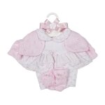 Robe poupe nouveau - ne 42 cm. rose berbesa t5113