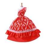 Robe de princesse de poup�e pour fille, pour maison de jeu, mod�le miniature de jeu de r�le, accessoire ...