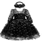 Robe de princesse sans manches en tulle avec motif papillon 3d pour petite fille (100 ans) Robe de princesse sans manches en tulle avec motif papillon 3d pour petite fille (100 ans)