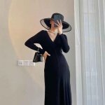 Robe pull de grossesse elgante pour femmes enceintes, vtements chauds, alterfur s, automne et hiver ...