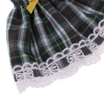 Robe sans manches a carreaux pour poup�es blythe 12 '', nouvelle collection, tendance, verte