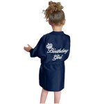 Robe en satin pour enfants, kimono, pour anniversaire, pour demoiselle d'honneur, en soie, pour filles, ...