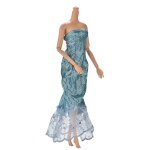 Robe sirne elgante a paillettes, bleu ciel, accessoires pour poupes, 11 pouces, 1 pice, nouvelle ...