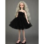 Robe de soirée de mariage faite a la main, vêtements pour poupées bjd pour filles 1 / 4 (noir) Robe de soirée de mariage faite a la main, vêtements pour poupées bjd pour filles 1 / 4 (noir)