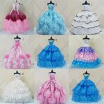 Robe de soir�e multi - styles pour poup�e, meubles de robe de mari�e, v�tements de marionnettes, accessoires ...