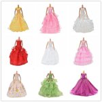 Robe de soirée pour poupée, 1 pièce, robe de mariée multicouche, meubles pour vêtements de poupée, accessoires ... Robe de soirée pour poupée, 1 pièce, robe de mariée multicouche, meubles pour vêtements de poupée, accessoires ...