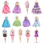 Robe de soire pour poupe, plusieurs styles, vtements d't elgants, multi - couches, faits a la main, ...