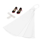 Robe et sous - vêtements 1:6 + chaussures a talons hauts, costume pour soldat dragon phicen tc Robe et sous - vêtements 1:6 + chaussures a talons hauts, costume pour soldat dragon phicen tc