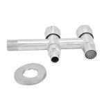 Robinet en acier inoxydable g1 / 2, 1 entrée et 2 sorties, robinet d'eau pour machine à laver, pour la ... Robinet en acier inoxydable g1 / 2, 1 entrée et 2 sorties, robinet d'eau pour machine à laver, pour la ...