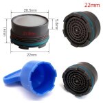 Robinet economiseur d'eau a filetage mle 16. 5 - 24mm, arateur robinet bulle cuisine salle de bains, ...