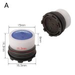 Robinet economiseur d'eau a filetage mle 16. 5 - 24mm, arateur robinet bulle cuisine salle de bains, ...