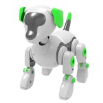 Robot chien jouet diy interactif intelligent jouets educatifs, blanc